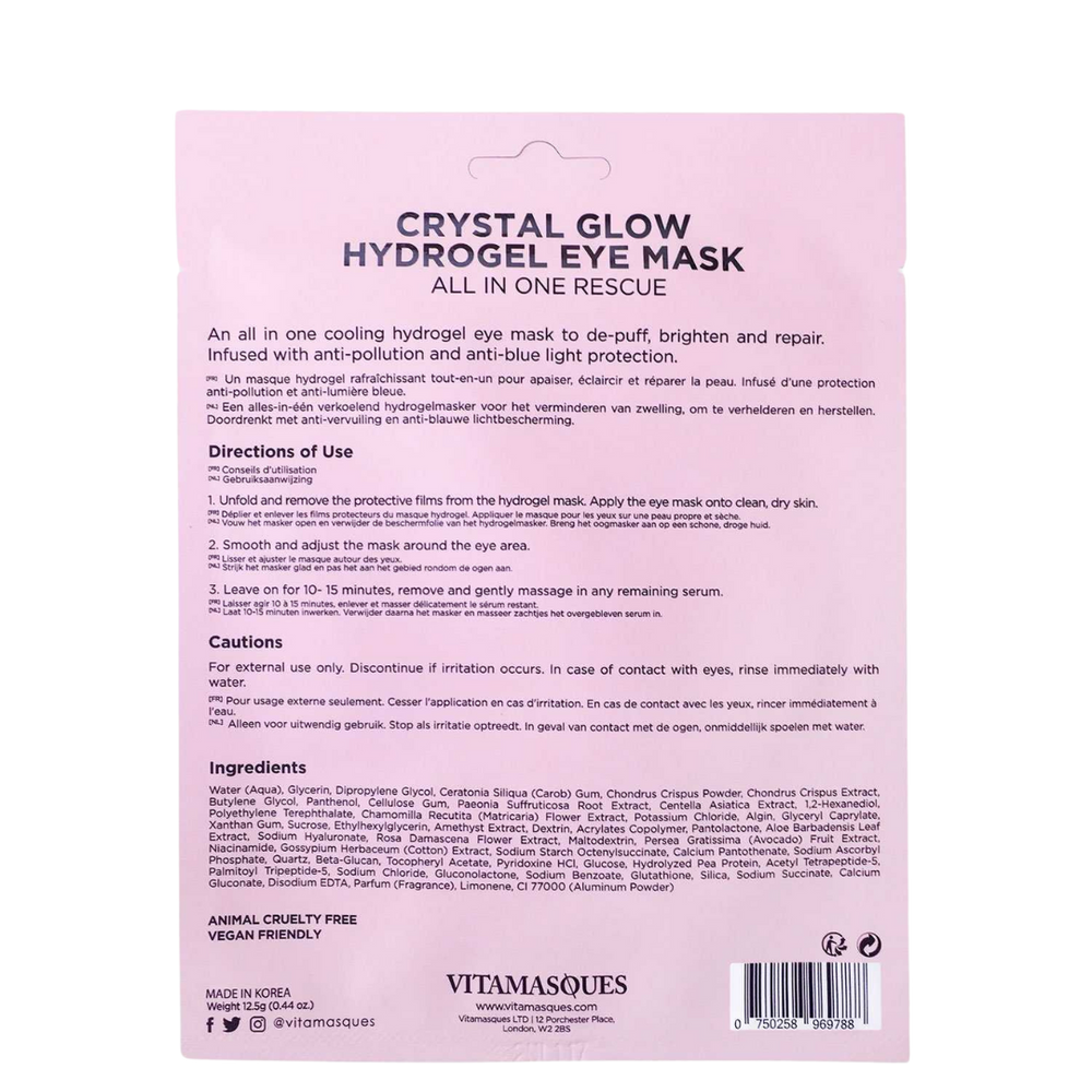 CRYSTAL GLOW HYDROGEL EYE MASK